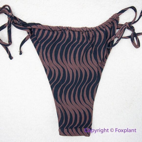 New! Thrills x FP Paradise On Repeat String Bikini Size US L Washed Cocoa - Picture 9 of 12